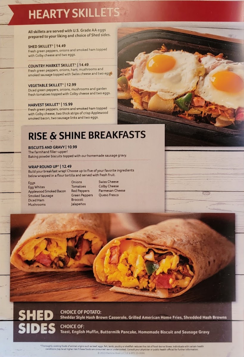 Machine Shed Restaurant Menu - Image 2