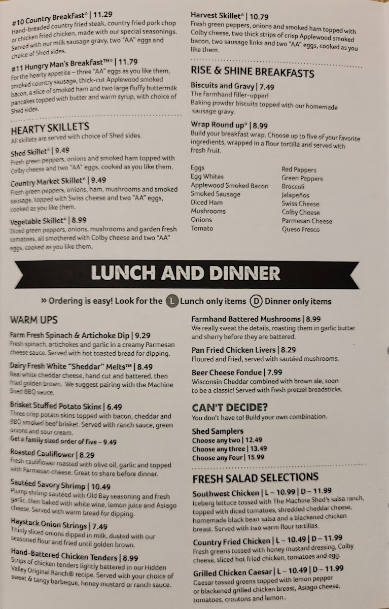 Machine Shed Restaurant Menu - Image 6
